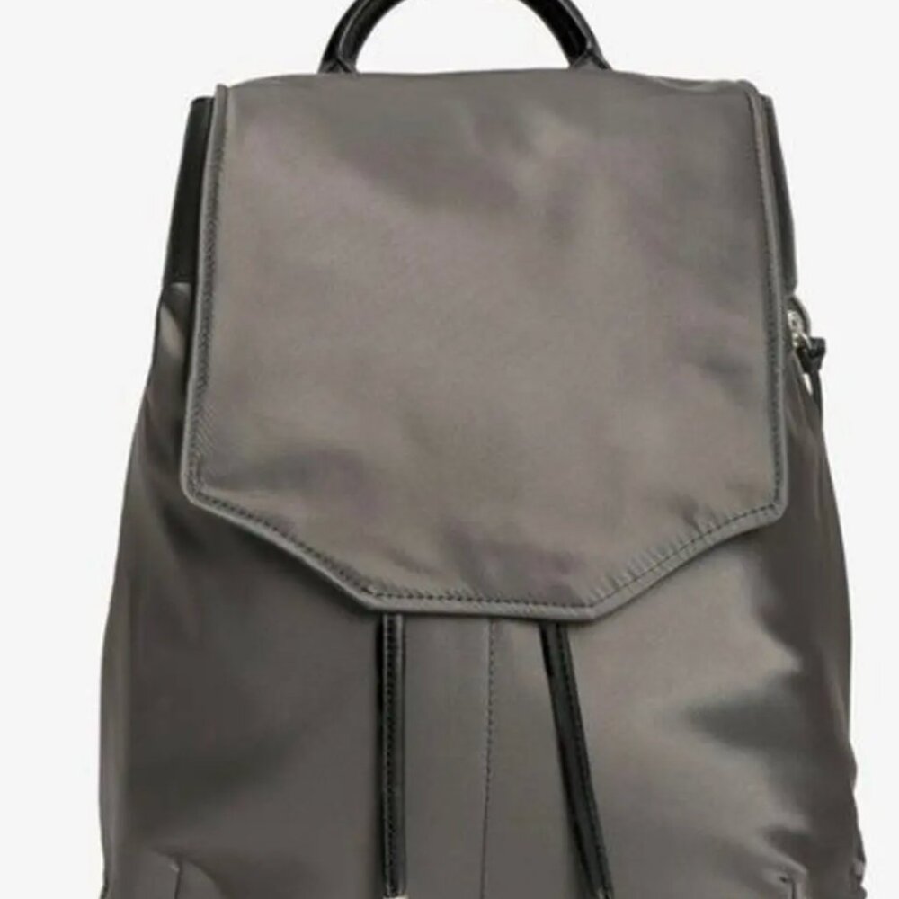 rag & bone pilot mini backpack nylon and leather - black